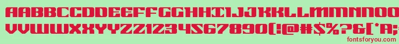 21gunsalute Font – Red Fonts on Green Background