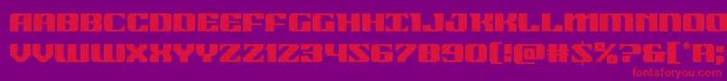 Police 21gunsalute – polices rouges sur fond violet