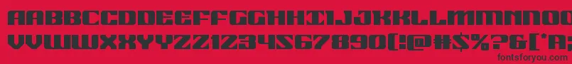 21gunsalute Font – Black Fonts on Red Background