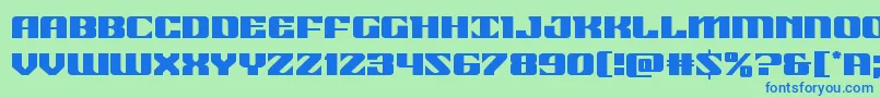 21gunsalute Font – Blue Fonts on Green Background