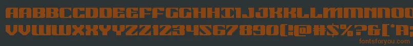 21gunsalute Font – Brown Fonts on Black Background