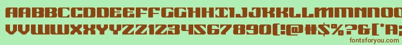 21gunsalute Font – Brown Fonts on Green Background