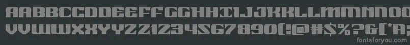 21gunsalute Font – Gray Fonts on Black Background