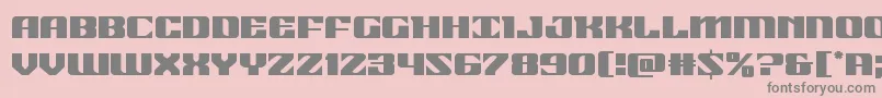 21gunsalute Font – Gray Fonts on Pink Background