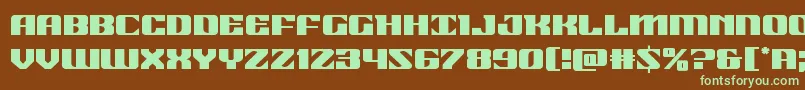 21gunsalute Font – Green Fonts on Brown Background