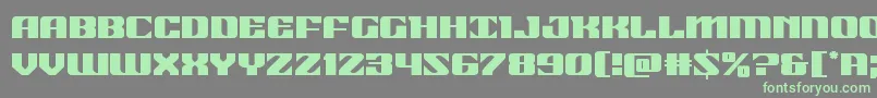 Шрифт 21gunsalute – зелёные шрифты на сером фоне