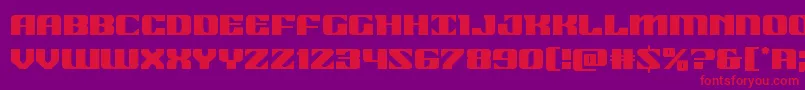 21gunsalute Font – Red Fonts on Purple Background