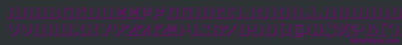 21gunsalute3d Font – Purple Fonts on Black Background