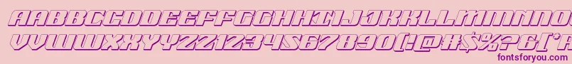 21gunsalute3dital Font – Purple Fonts on Pink Background