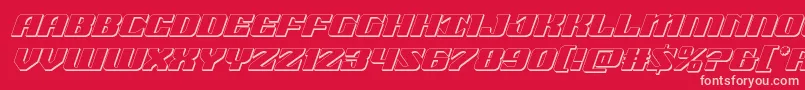 21gunsalute3dital Font – Pink Fonts on Red Background