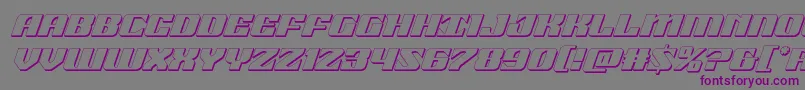 21gunsalute3dital Font – Purple Fonts on Gray Background