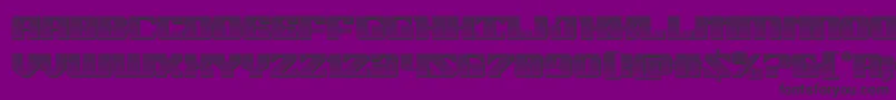 21gunsalutechrome Font – Black Fonts on Purple Background