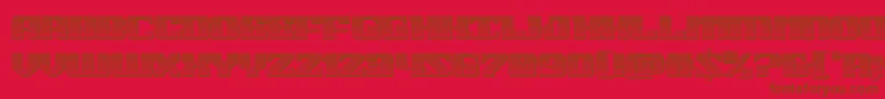 21gunsalutechrome Font – Brown Fonts on Red Background
