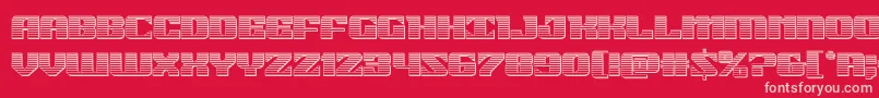 21gunsalutechrome Font – Pink Fonts on Red Background