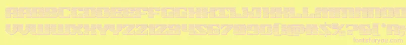 21gunsalutechrome Font – Pink Fonts on Yellow Background