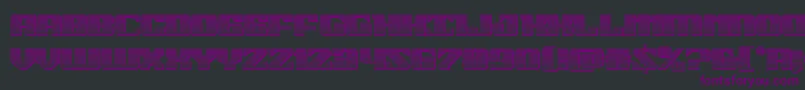 21gunsalutechrome Font – Purple Fonts on Black Background