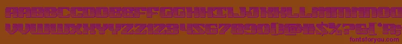 21gunsalutechrome Font – Purple Fonts on Brown Background