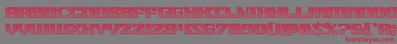 21gunsalutechrome Font – Red Fonts on Gray Background