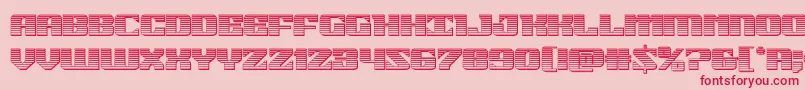 21gunsalutechrome Font – Red Fonts on Pink Background