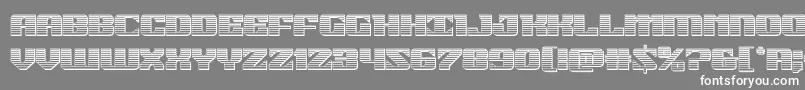21gunsalutechrome Font – White Fonts on Gray Background