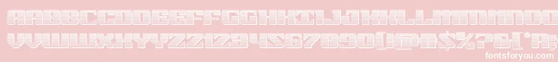 21gunsalutechrome Font – White Fonts on Pink Background