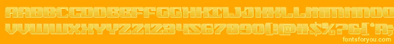 fuente 21gunsalutechrome – Fuentes Amarillas Sobre Fondo Naranja