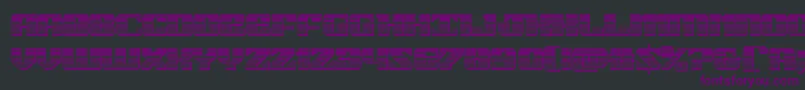 Шрифт 21gunsalutechrome – фиолетовые шрифты на чёрном фоне