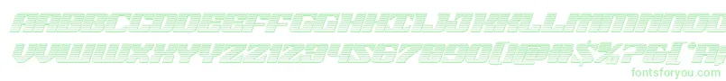 21gunsalutechromeital-Schriftart – Grüne Schriften