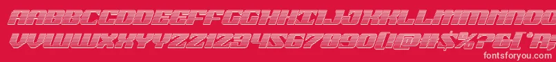 21gunsalutechromeital Font – Pink Fonts on Red Background
