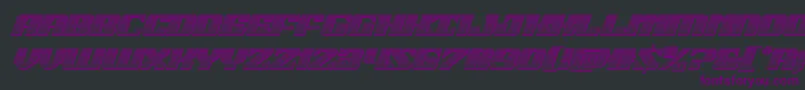 21gunsalutechromeital Font – Purple Fonts on Black Background