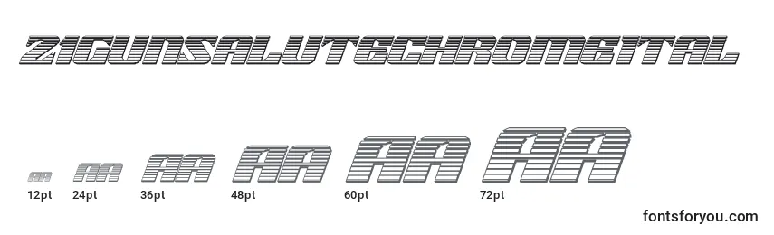 Размеры шрифта 21gunsalutechromeital (118498)
