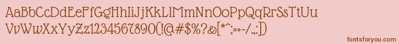 More about GlassantiquaRegular Font GlassantiquaRegular Font – Brown Fonts on Pink Background