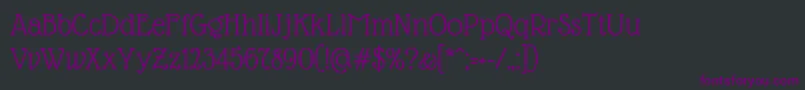 フォントGlassantiquaRegular – 黒い背景に紫のフォント