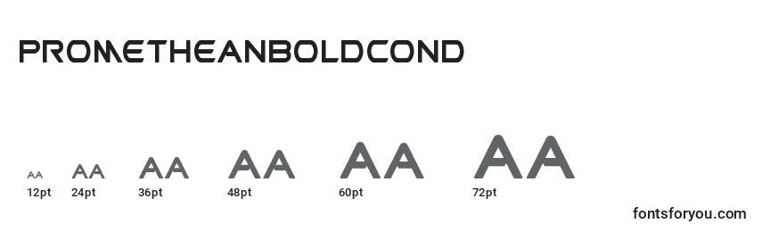 Prometheanboldcond Font Sizes