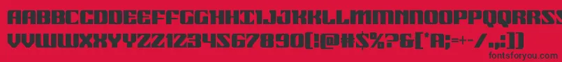 21gunsalutecond Font – Black Fonts on Red Background