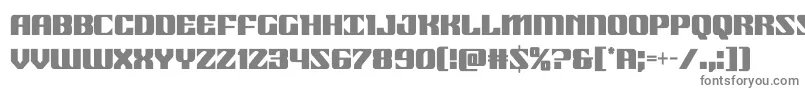 フォント21gunsalutecond – 白い背景に灰色の文字