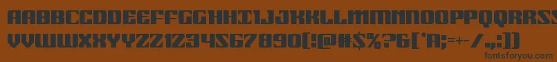 21gunsalutecond Font – Black Fonts on Brown Background