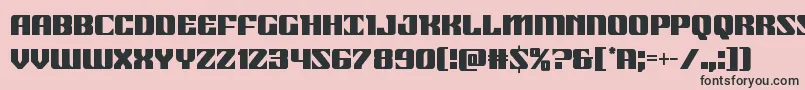 21gunsalutecond Font – Black Fonts on Pink Background