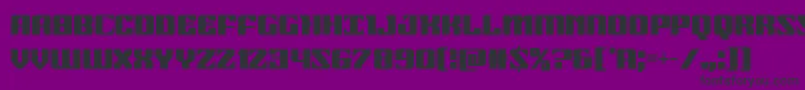 21gunsalutecond Font – Black Fonts on Purple Background