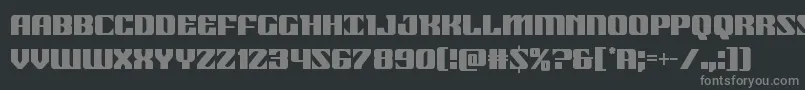 21gunsalutecond Font – Gray Fonts on Black Background