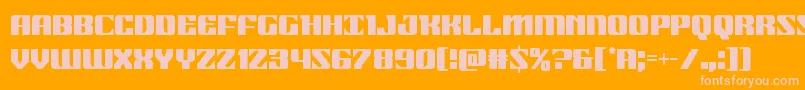 21gunsalutecond Font – Pink Fonts on Orange Background