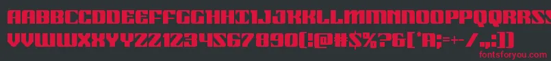 21gunsalutecond Font – Red Fonts on Black Background