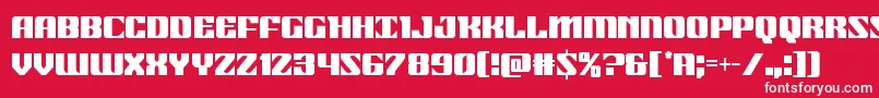 21gunsalutecond Font – White Fonts on Red Background