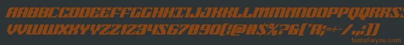 21gunsalutecondital Font – Brown Fonts on Black Background