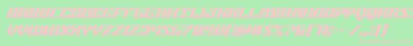 21gunsalutecondital Font – Pink Fonts on Green Background
