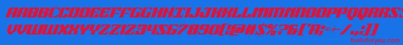 21gunsalutecondital Font – Red Fonts on Blue Background