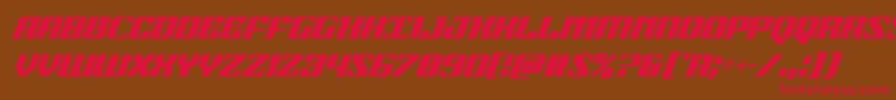 21gunsalutecondital Font – Red Fonts on Brown Background
