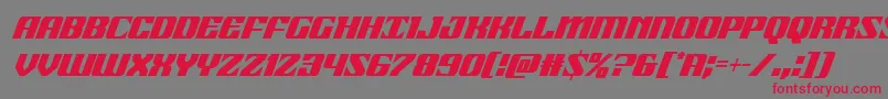 More about 21gunsalutecondital Font 21gunsalutecondital Font – Red Fonts on Gray Background
