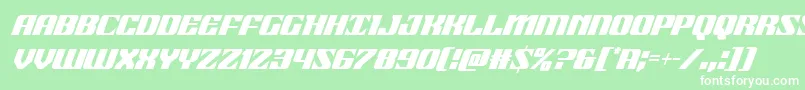 21gunsalutecondital Font – White Fonts on Green Background