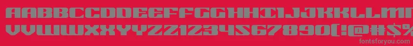 21gunsaluteexpand Font – Gray Fonts on Red Background